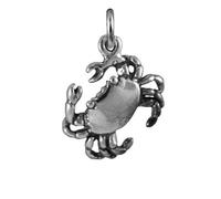 jewellerybox Sterling Silver Cancer Crab Charm
