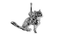 jewellerybox Sterling Silver Cat Charm
