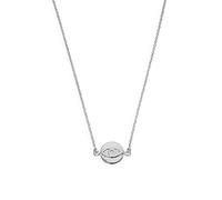 jewellerybox Sterling Silver Evil Eye Pendant on 18 Inch Chain