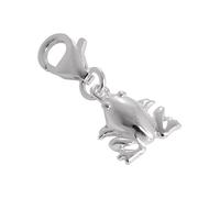 jewellerybox Sterling Silver Frog Clip on Charm