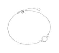 jewellerybox Sterling Silver Karma Circle Bracelet 7 Inches