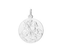 jewellerybox Sterling Silver Large Round St George Medal