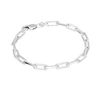 jewellerybox Sterling Silver Long Link Chain Bracelet 7.5 Inches