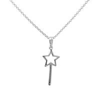 jewellerybox Sterling Silver Magic Wand Pendant on 18 Inches Chain