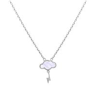 jewellerybox Sterling Silver Mother of Pearl Lightning Cloud Necklace
