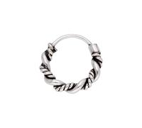 jewellerybox Sterling Silver Oxidized Twisted Hinged 23Ga 11mm Nose Ring