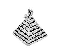 jewellerybox Sterling Silver Pyramid Charm