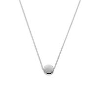 jewellerybox Sterling Silver Round Disc 16 Inch Necklace
