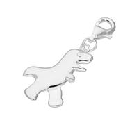 jewellerybox Sterling Silver T-Rex Dinosaur Clip on Charm