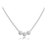 jewellerybox Sterling Silver Triple Snowball 18 Inch Necklace