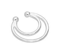 jewellerybox Sterling Silver Twin Horseshoe Fake Septum