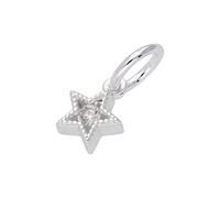 jewellerybox Tiny Sterling Silver & CZ Crystal Star Charm