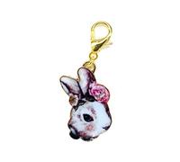 JewelleryJoy Bunny The Rabbit Clip On Lobster Clasp Charm Pendant