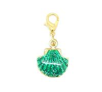 JewelleryJoy Green Shell Clip On Charm Bracelet Charm Pendants