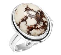 Jeweloporium 925 Silver Ring for Women Multicolor Genuine Phorphy (Wild Horse) Gemstone Fashion Silver Ring Size O 1/2 Valentine's Day Gift Boho Jewelry