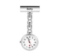 jewelora Personalised Nurses Watch with Name for Women Waterproof Digital Nurse Fob Watch for Doctor Paramedic Nurse Gifts Personalised Gifts for Women (Silver)