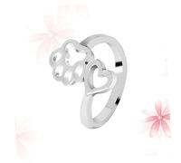 jewelry 1 Pair Teen Girls Creative Cuff Womens Wedding Bands Womenu2019s Womans Love Open Rings for Women Dog Claw Pattern Tail Ring Miss Fine jewelry