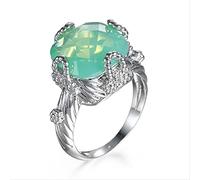 jewelry Aaa Cubic Zirconia Color Ring Shinning Delicate Green Band Ring For Women Jewelry earrings