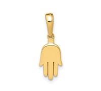 Jewelry Affairs Yellow Gold Hamsa Hand Charm Pendant, 18mm x 7mm
