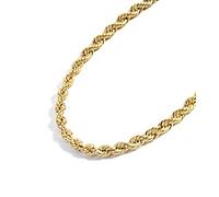 Jewelry Atelier Gold Chain Necklace Collection - 14K Solid Yellow Gold Filled Rope Chain Necklaces for Women and Men with Different Sizes (2.1mm, 2.7mm, or 3.8mm), Width: 3.8mm, Length: 22 inches