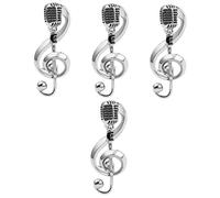 jewelry Badge Singers Music Note Scarf Lapel Suit Guitar Musical Instrument Brooch Women Bag Pin Alloy Silver jewelry