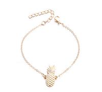 Jewelry Beads Bo Foot Boho Anklets Gothic Beach Pineapple Anklet Chain Anklet Rope Bracelet for Men (Silver, One Size)