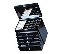 Jewelry Box Acrylic Large Capacity Jewelry Box with Crystal Handle Jewelry Box Organizer for Rings Earrings Necklaces Bibelot Box, LJBLEUSK