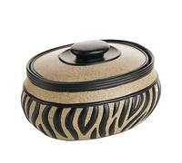 Jewelry Box for Women - Zebra Pattern Accessories Storage Organizer | Small Resin Jewelry Box with Lid - for Rings Earrings Women Girls Brides Wedding