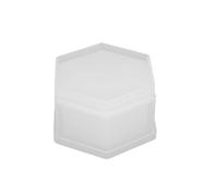 Jewelry Box Silicone Mold Hexagonal Shape DIY Craft Storage Container for Earrings Rings Keys Candies Small Plant Pots Reusable Silicone Material 8 x 3.7 x 4cm 1pc