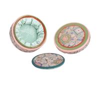 Jewelry Box With Lid, Pendant, Bracelet, Storage, Jade, Cultural Relics Display, Amber, Agate, Brocade(Black)