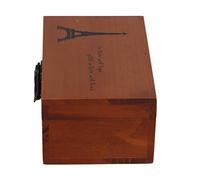 Jewelry Box, Wooden Box with Lock Vintage Wood Wooden Jewelry Box for Display Decoration (Grilled Iron Tower)