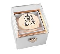 Jewelry Boxes for Women, Small Bear Cake Rotating Jewelry Display Case, Romantic Storage Case for Earring Bracelets Keepsake Travel Women Girls Brides Living Room Bedroom