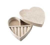 Jewelry Boxes Velvet Heart Shaped Ring Necklace Jewelery Box Organizer Birthdays Valentine Wedding Gifts Love Jewellery Packaging Case Travel Jewellery(G96)
