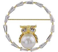 jewelry brooches owl shape alloy brooch invisible fixed buckle v-neck collar jewelry shawl pins for corsage lapel pin Made in China jewelry