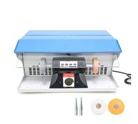 Jewelry Buffer Polisher, 800W Tabletop Double Top Polishing Machine with Dust Collector, 0-8000 RPM, Tool with Light for Jewelry, Aluminum, Metal Parts