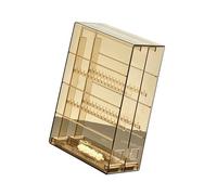 Jewelry Cabinet with See Through Design, Transparent Yellow