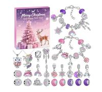 Jewelry Calendar Advent 2025, 24-Day 2025 Christmas Advent, Girls Earring Bracelet Set Holiday Calendar for Teen Adults Family Girlfriend Holiday Birthday Valentines Party