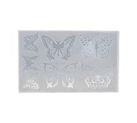 Jewelry Casting Molds Silicone Pendant Resin Mold Butterfly-Epoxy Casting for Earrings Necklace Keychain Making Keychain Silicone with Holes for Epoxy Resin