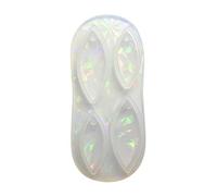 Jewelry Casting Molds, Silicone Pendant Resin Mold with Hangings Hole, Water Earrings Keychain for Epoxy Casting Kit with Holes for Uv