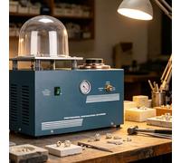 Jewelry Casting Unit, Dual-Function Vacuum Melting and Investing System, Tight Seal for Small Workshops, 2L Capacity, Fast Extraction, Easy to Use