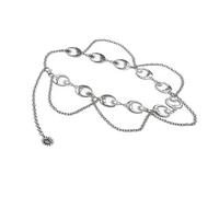Jewelry Chain Moons and Star Multilayer Comfortable Body Jewelry Comfortable Wear for Daily and Party Metallic Waist Ornament
