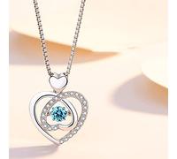 Jewelry/Chains Exquisite clavicle pendant necklaces, the middle gemstone adopts technology, rotates 180 degrees, necklaces for women pendants