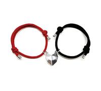 Jewelry Charm Bracelets,Cuff Bracelet,Layered Stackable Bracelets,Anklet Bracelets, s Compatible with Friend& Your Love, 1 Pair Couple Bracelets Adjustable Length Heart Pendant Useful and Professional