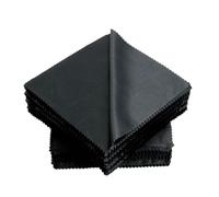 Jewelry Cleaning Cloth, Pack Of 20 Microfiber Cleaning Cloths Black 13x13cm