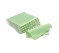 Jewelry Cleaning Cloth, Pack Of 50 Silver Polishing Microfiber Cleaning Cloths Multicolor 8x8cm(Green)