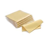 Jewelry Cleaning Cloth, Pack Of 50 Silver Polishing Microfiber Cleaning Cloths Multicolor 8x8cm(Yellow)