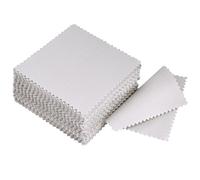 Jewelry Cleaning Cloth Polishing Cloth for Sterling Silver Gold Platinum, 50 Pack (Grey)