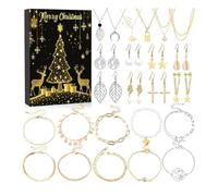 Jewelry Countdown Calendar: Christmas 24-Day Women Jewelry Kit Countdown Calendar - Party Favors 2025 for Party, Banquet, Dating, Wife, Friends, Holiday, Birthday, Valentines