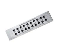 Jewelry Crafting Tool Wire Drawplate Carbon Steel Texture Draw Plate Making Tool Wire Drawing Plate for Rings Workshop Accessory