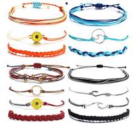 jewelry Cute Sunflower String Summer Ocean Surfer Beach Adjustable Waterproof Handmade Bracelets Anklets Women Men Gifts for Teen Girls Bracelet